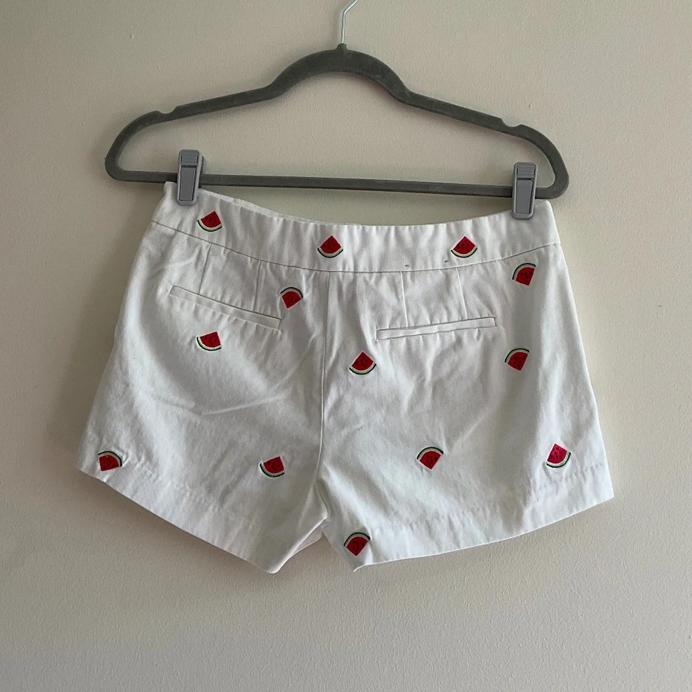 J. Crew Watermelon Embroidered Chino Shorts - Picture 2 of 3
